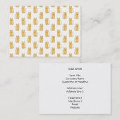 Ingwer-Katzen-Muster Visitenkarte (Vorne/Hinten)