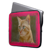 Ingwer-Katzen-Neopren-Laptop-Hülsen Laptopschutzhülle (Vorderseite Links)