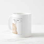 Ingwer-Katzen-Regel! Kaffeetasse (Vorderseite Links)