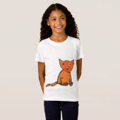 Ingwer-Katzen-Spitze T-Shirt (Vorne ganz)