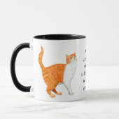 "Ingwer-Katzen-" Wecker-Tasse Tasse (Links)