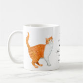 "Ingwer-Katzen-" Wecker-Tasse Tasse (Links)