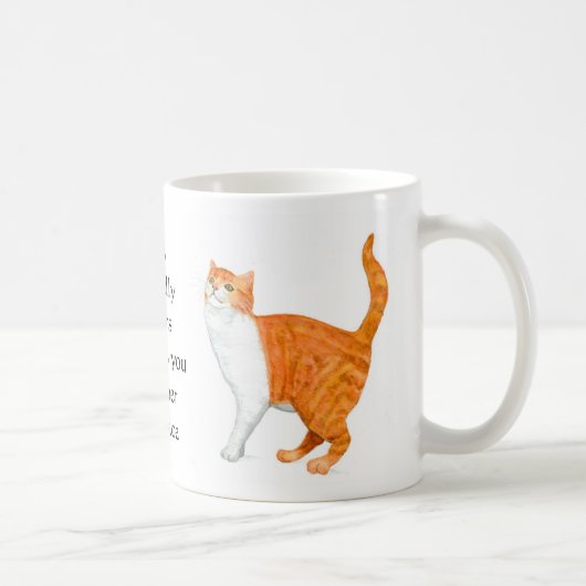 "Ingwer-Katzen-" Wecker-Tasse Tasse (Rechts)