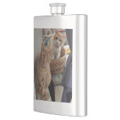 Ingwer-Katzenmasken Flachmann (Links)