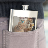 Ingwer-Katzenmasken Flachmann (Beispiel)