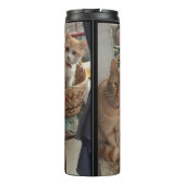 Ingwer Katzenwärmer Thermosbecher (Rückseite)