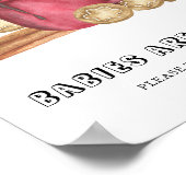 Ingwer-Kekse mit Kakao Babys sind süß Poster (Ecke)