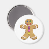 Ingwer-Mann Magnet (Vorderseite/Rückseite)