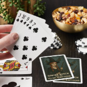 Ingwer mit ihren fliegenden Raccoons Spielkarten (In Situ)