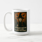 Ingwer mit ihren fliegenden Raccoons V2 Kaffeetasse (Links)