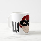 Ingwer Ninja Kaffeetasse (Vorderseite Links)