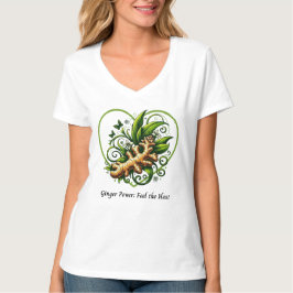 "Ingwer Power Fühle die Hitze" Kräuter  T-Shirt