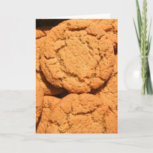 Ingwer-Schnellplätzchen-Gruß-Karte, Karte (Vorderseite)