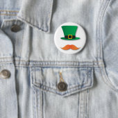 Ingwer-Schnurrbart-Kobold-niedlicher St Patrick Button (Beispiel)
