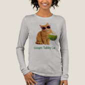 Ingwer-Tabby-Katze-T-Shirt Tri-Blend Shirt (Vorderseite)