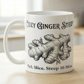 Ingwer-Tee-Zieh-Anleitung  Kaffeetasse
