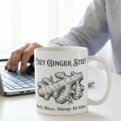 Ingwer-Tee-Zieh-Anleitung  Kaffeetasse