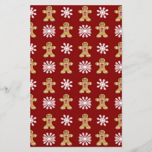 Ingwer und Schnee Briefpapier (Vorderseite)