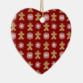 Ingwer und Schnee Keramik Ornament (Rechts)