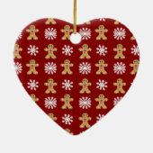 Ingwer und Schnee Keramik Ornament (Hinten)