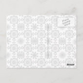 Ingwer und Schnee Postkarte (Rückseite)