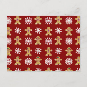 Ingwer und Schnee Postkarte