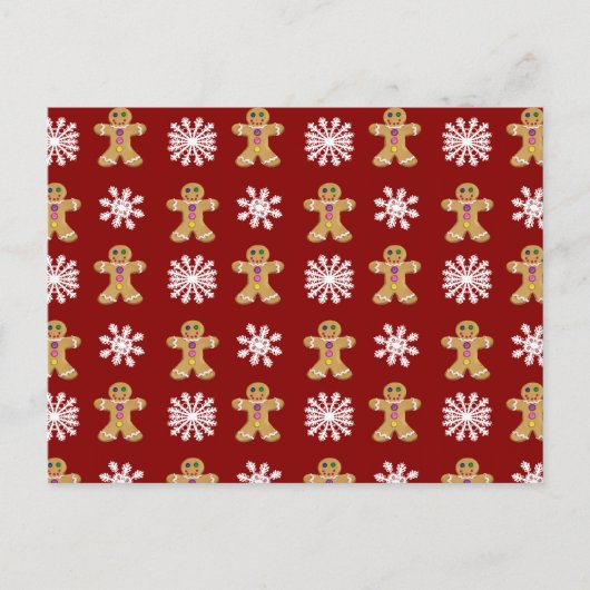 Ingwer und Schnee Postkarte (Vorderseite)
