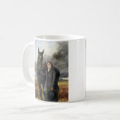 Ingwer und schwarze Bilder des Schönheitsbuches 2 Kaffeetasse (Vorderseite Links)