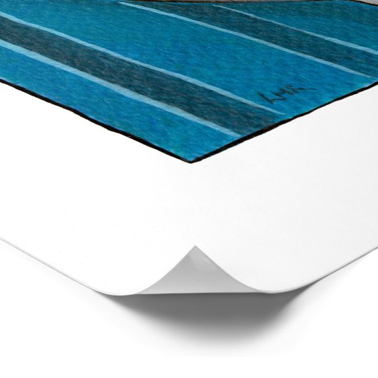 Ingwer und Smokey - Print, Whimsical Cat Art Poster (Ecke)