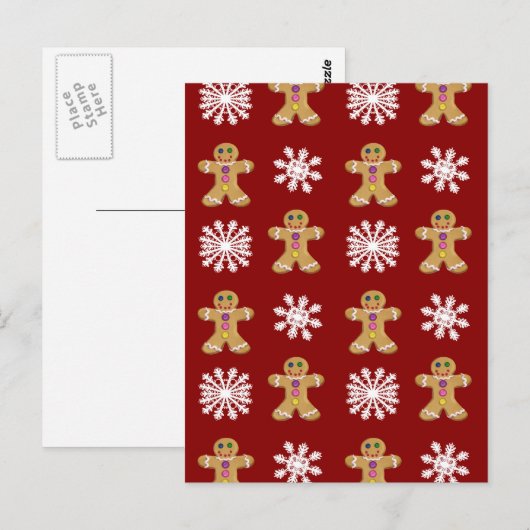 Ingwer und Snow Postkarte (Vorne/Hinten)