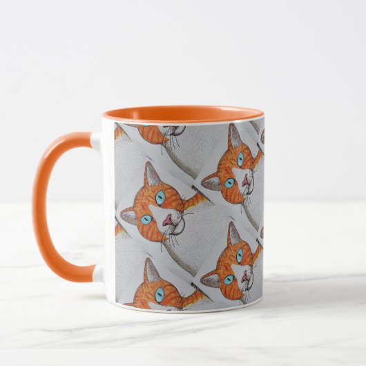 Ingwer- und Weißkatzen-Tasse Tasse (Links)