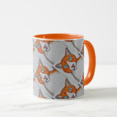 Ingwer- und Weißkatzen-Tasse Tasse (VorderseiteRechts)