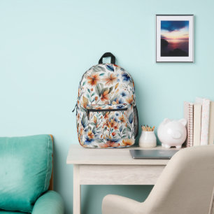 Ingwerblüten Bedruckter Rucksack