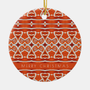 INGWERBROT Keramik-Kreisschmuck + Text Keramik Ornament