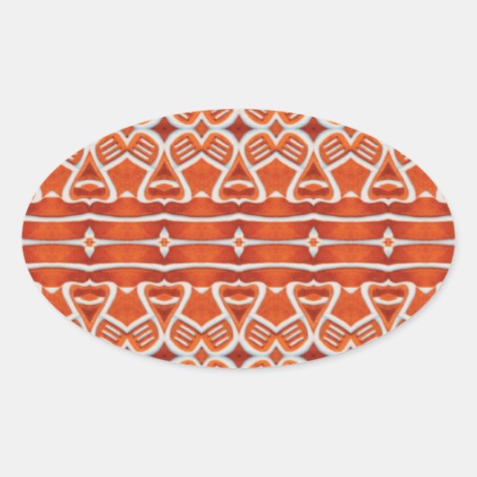INGWERBROT Oval Aufkleber (Vorderseite)