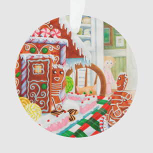 INGWERBROT-ÜBERRASCHUNG Acrylrunder Weihnachtsschm Ornament