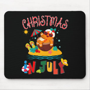 Ingwerbrot Weihnachten im Juli Lustiger Strand Som Mousepad