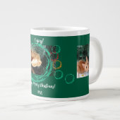 Ingwerkatze, Collage Fotos, Text, Make Your Own, Jumbo-Tasse (Vorderseite Rechts)