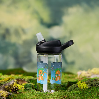 Ingwerkatze in der Schneekid-Wasserflasche Trinkflasche