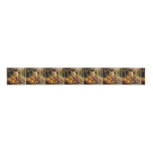 Ingwerkatze in einer Thanksgiving-Cornucopia Ripsband (Vorderseite)