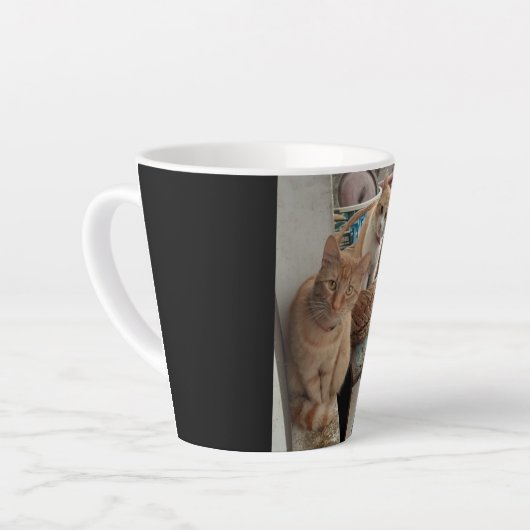 Ingwerkatze Latte Tasse (Linke Ecke)