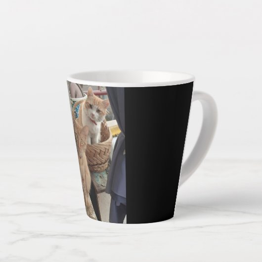Ingwerkatze Latte Tasse (Rechte Ecke)