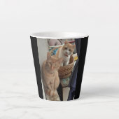 Ingwerkatze Latte Tasse (Vorderseite)