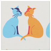 Ingwerkatze Stoff (Nahaufnahme)