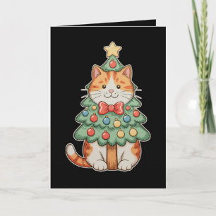Ingwerkatze Weihnachtsbaum Stern Ornament Xmas Karte