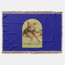 Ingwerliebhaber Navy Blau Wurfdecke