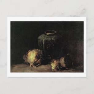 Ingwertopf und Zwiebeln, Vincent van Gogh Postkarte