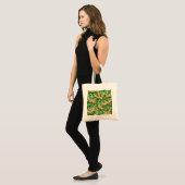 Ingwerwurzel-Tropisches-Botanisches-Muster Tragetasche (Vorderseite (Model))