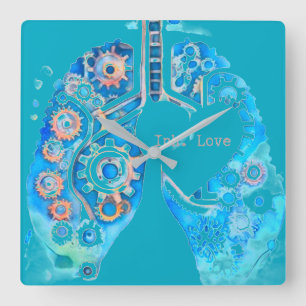 Inh. Liebe 5 Agenda Quadratische Wanduhr