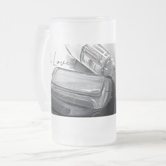 Inh. Love. 4 Mattglas Bierglas (Vorderseite Links)